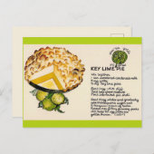 Recept voor Key Lime Pie Briefkaart (Voorkant / Achterkant)