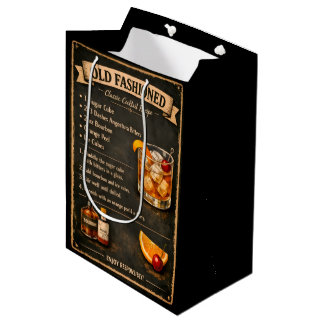 Recept voor Old Fashioned Cocktail in Vintage Stij Medium Cadeauzakje