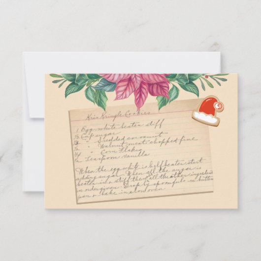 Recept voor Oude Kerst Kringle Koekjes Kerstmis (Voorkant)