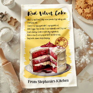 Recept voor Rode Fluwelen Cake Persoonlijk Theedoek