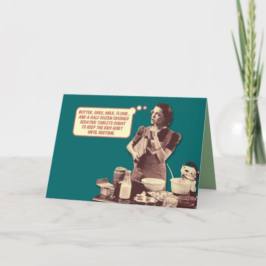 Recept voor slaapcake kaart (Voorkant)