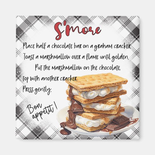 Recept voor Smores Magneet (Voorkant)