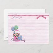 recept voor snoep briefkaart (Voorkant / Achterkant)