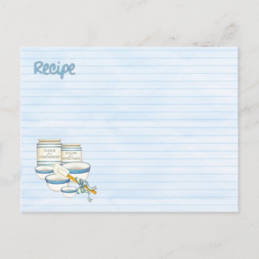 recept-vriendschap briefkaart (Voorkant)