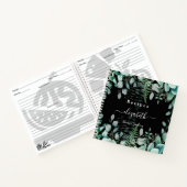 Recepten eucalyptus groenachtig bosgebied zwart notitieboek (Binnen)
