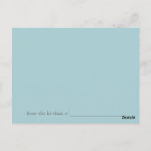 recepten kaart (Achterkant)