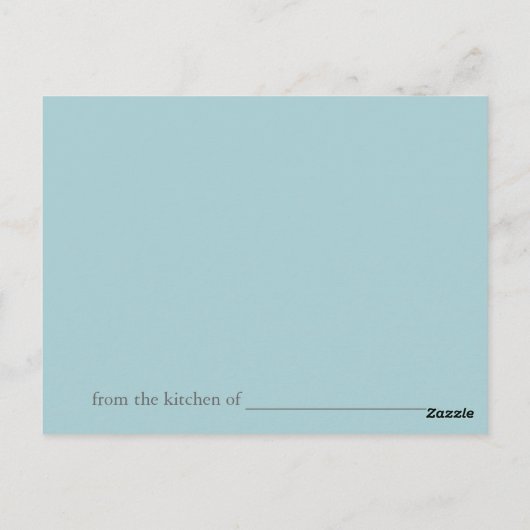 recepten kaart (Achterkant)