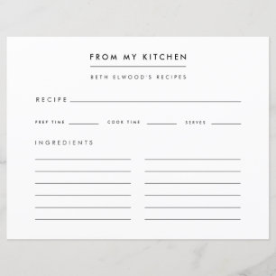 Recepten Modern van mijn keukenrecept Kaart