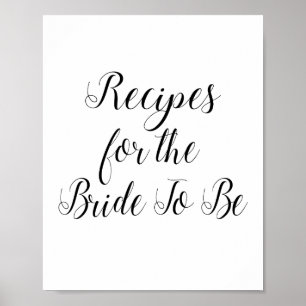 Recepten voor de Aankomende Bruid Bruidsbadetje Bo Poster