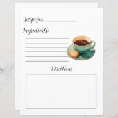 Recepten voor warme thee (Voorkant / Achterkant)