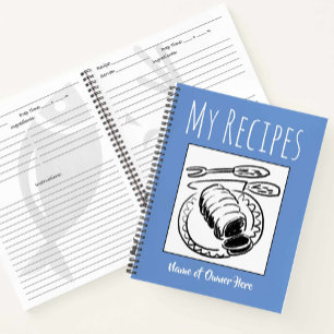 Receptenboek met naam van de eigenaar notitieboek