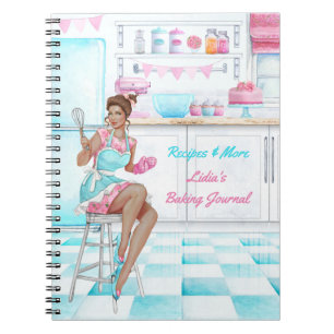 Receptenboek Retro Keuken Bakken en Koken Notitieboek
