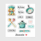 Receptenboek Stickers Set (Vel)