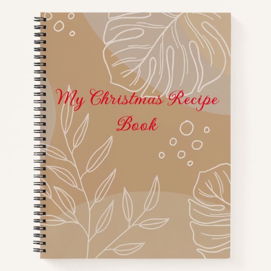 Receptenjournaal dat kan worden gepersonaliseerd notitieboek (Voorkant)