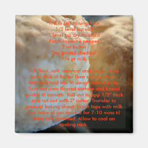 Receptenmagneten - Kaasscones Magneet