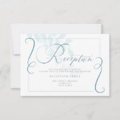 Receptie - Er is nauwelijks rook blauw botanisch Kaart (Voorkant)