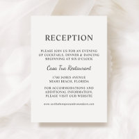 Receptie Modern Minimalistische Zwart en Wit