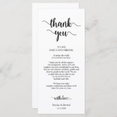 Receptieplaats instelling Dank u, rustieke Kaarten (Voorkant / Achterkant)