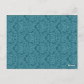 Réception de la carte de numéro de table Aqua Mari (Dos)