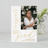 Réception de la photo moderne Foil Invitation (Debout devant)