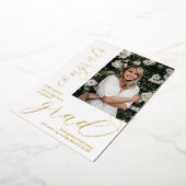 Réception de la photo moderne Foil Invitation (Rotation)