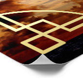 Réception de mariage Art déco Bienvenue Ajoutez vo (Coin)