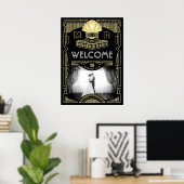 Réception de mariage Art Déco Votre Affiche de bie (Bureau à domicile)