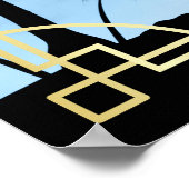 Réception de mariage Art Déco Votre Affiche de bie (Coin)