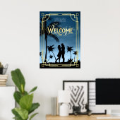 Réception de mariage Art Déco Votre Affiche de bie (Bureau à domicile)