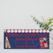 Réception de mariage de baseball Invitation sur me (Debout devant)