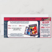 Réception de mariage de baseball Invitation sur me (Dos)