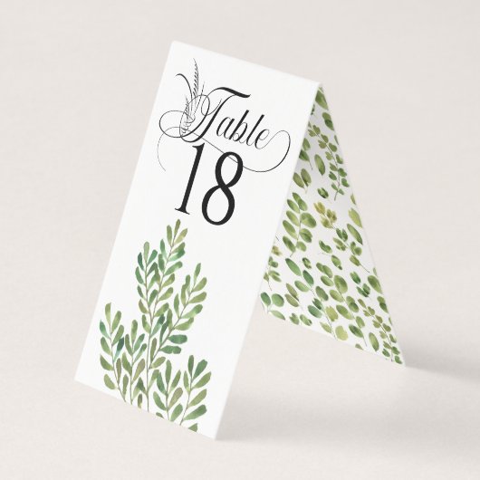 Réception De Mariage De Foliage Simple (Front)
