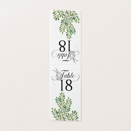 Réception De Mariage De Foliage Simple (Outside Unfolded)