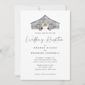 Réception de mariage de l'aube Invitation du PVRS (Devant)