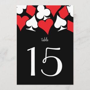 Réception de mariage Destiny Vegas numéro de table
