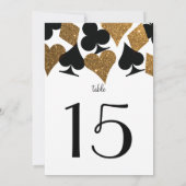 Réception de mariage Destiny Vegas Numéro de table (Dos)