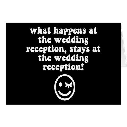 Réception de mariage drôle (Devant horizontal)