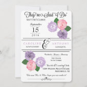 Réception De Mariage Florale Seulement Invitation (Devant)