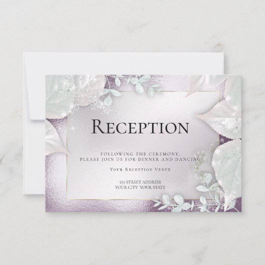 RÉCEPTION DE MARIAGE | Invitation au scintillement (Devant)