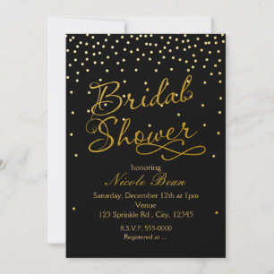 RECEPTION DE MARIAGE Invitation avec confettis à f