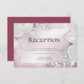 RÉCEPTION DE MARIAGE | Invitation Pailletée Bourgo (Devant / Derrière)