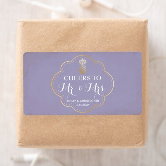 Réception de mariage Mini Champagne Étiquette Anan (En situation)