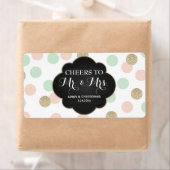 Réception de mariage Mini Champagne Étiquettes Poi (En situation)