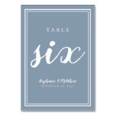 Réception de mariage Numéro de table Six | Dusty B (Par défaut)