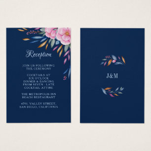 Réception de mariage pour un monogramme floral ros