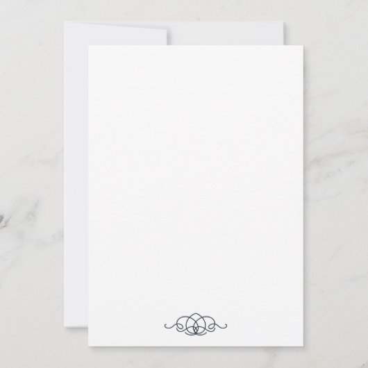 Réception de mariage romantique Invitation (Dos)