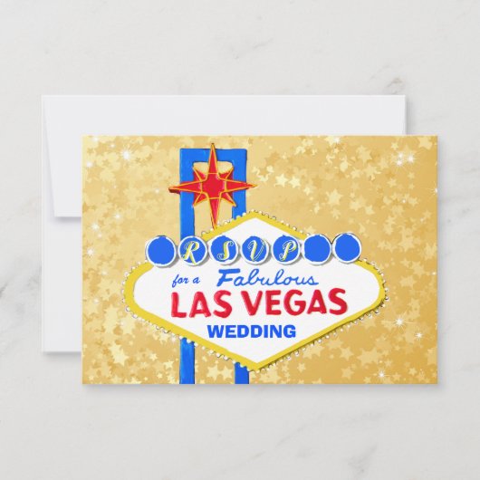 Réception de mariage RSVP Las Vegas Golden (Devant)