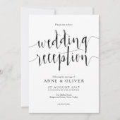 Réception de mariage rustique Invitation (Devant)
