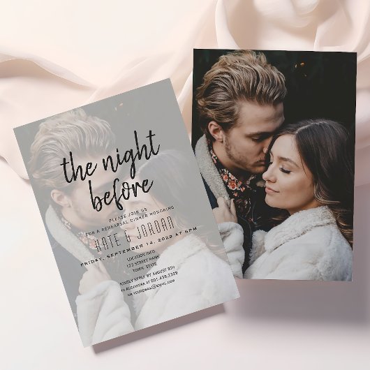 Réception de photos moderne Invitation