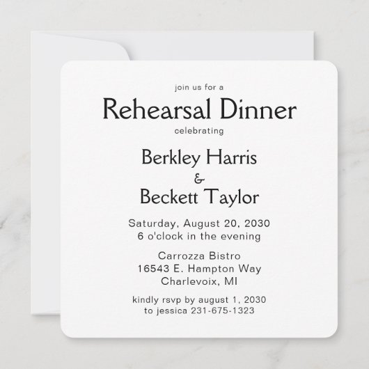 Réception de photos moderne Invitation (Dos)